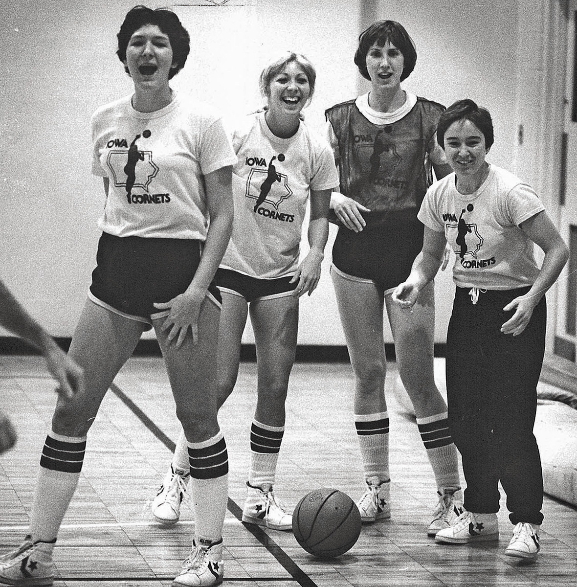 Especially under a buttoned-up coach, Kunzmann’s (far left) ability to lighten  a mood was crucial for the Cornets.